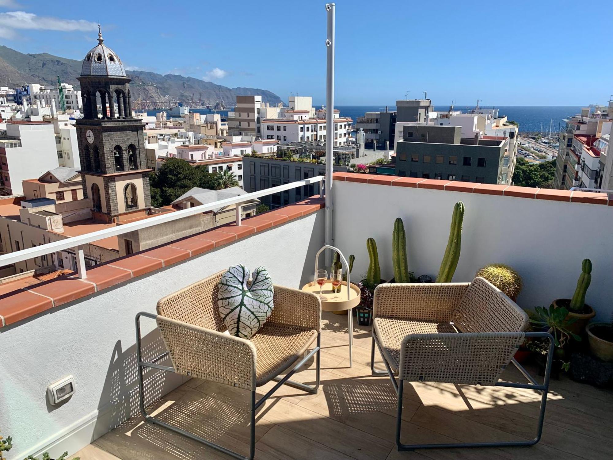 Апартаменты Atico Con Terraza, Vistas Panoramicas Y Parking Санта-Крус-де-Тенерифе Экстерьер фото