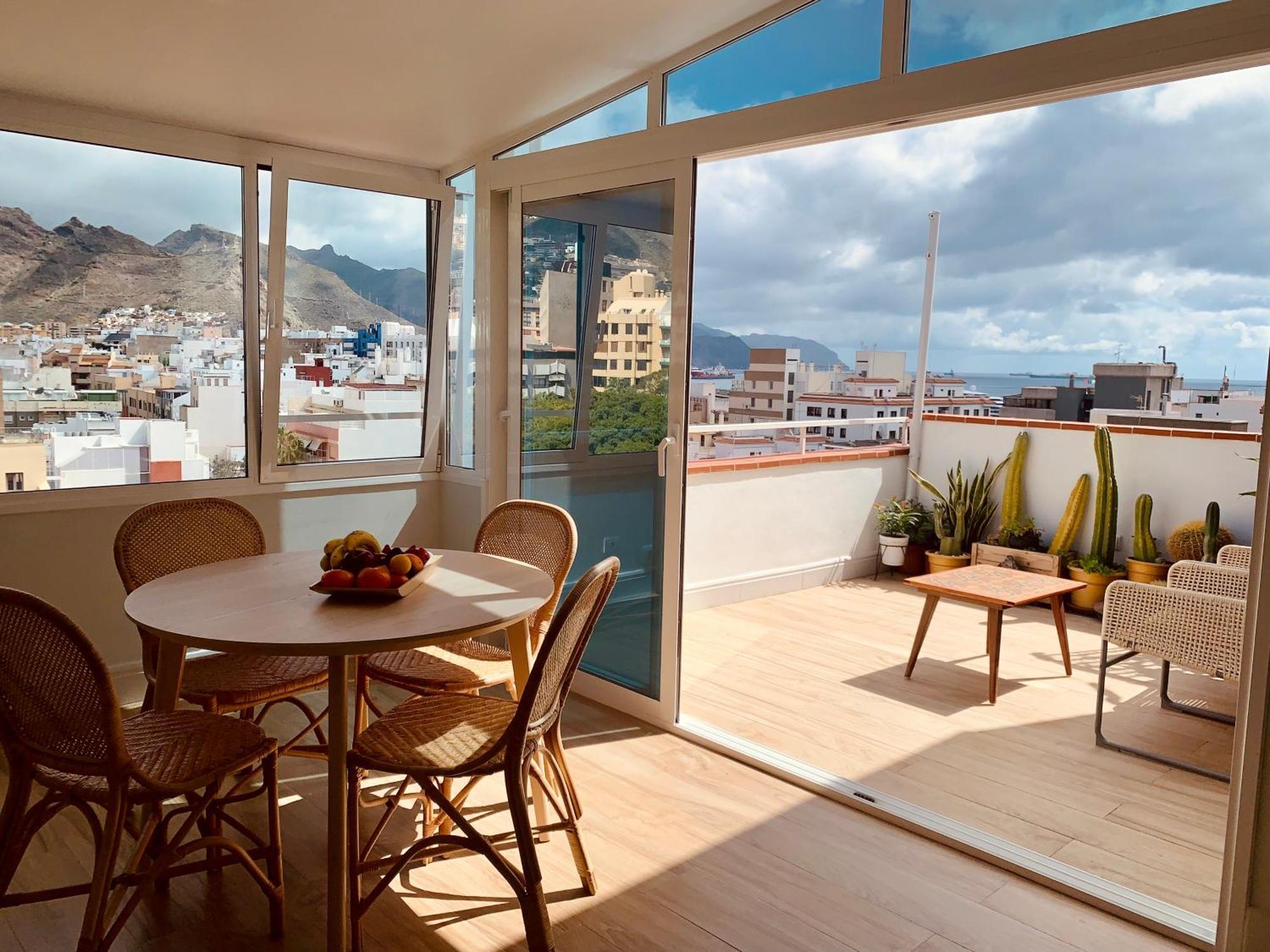 Апартаменты Atico Con Terraza, Vistas Panoramicas Y Parking Санта-Крус-де-Тенерифе Экстерьер фото